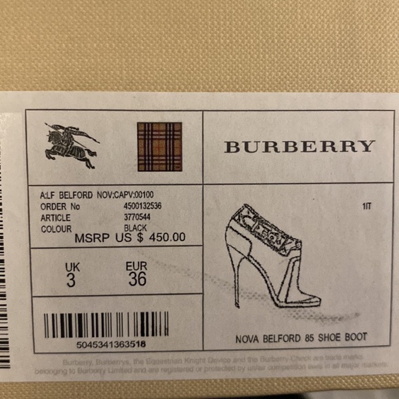 Burberry Nova Belford Shoe Boot - Picture 3 of 4